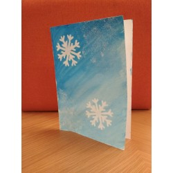 Snowflake Stencil- Blue and...